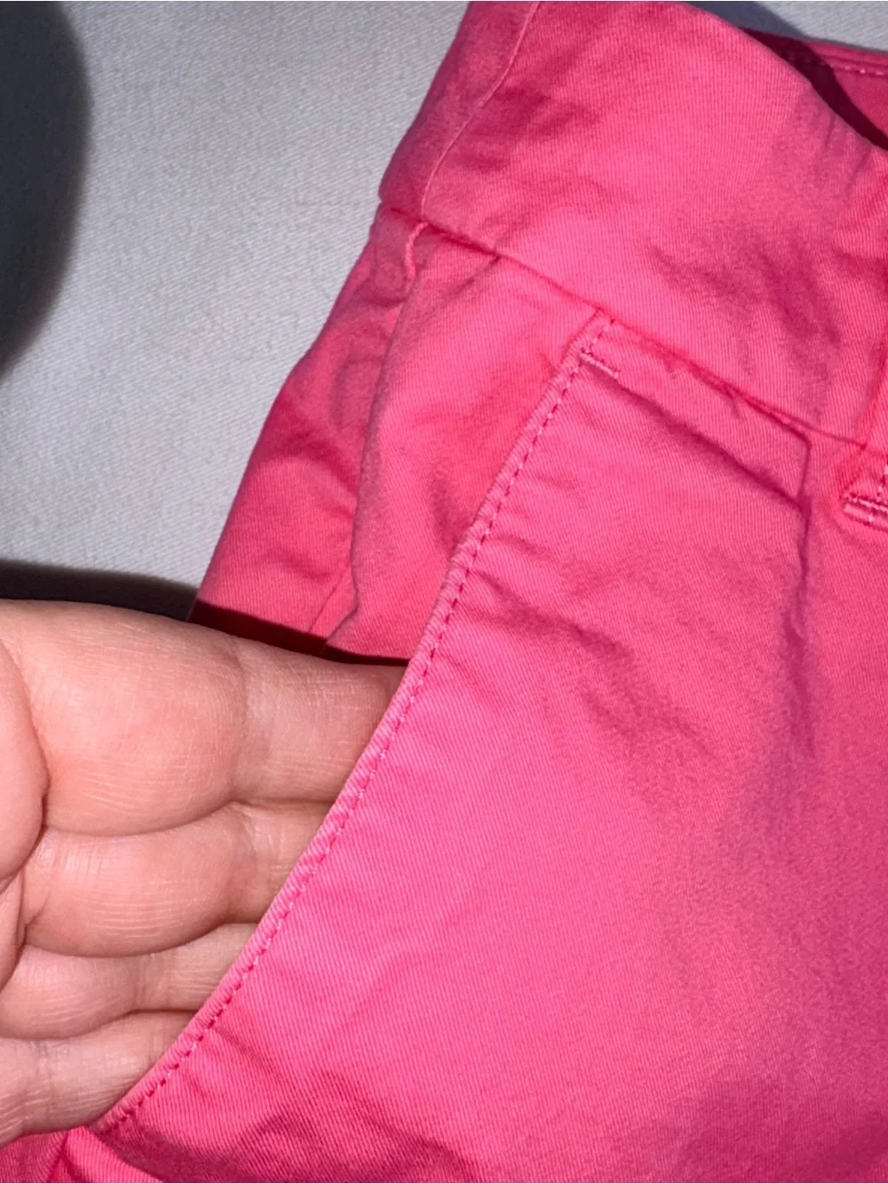 J. Crew Hot Pink Chino Shorts size 4 cotton Bermuda preppy summer beach